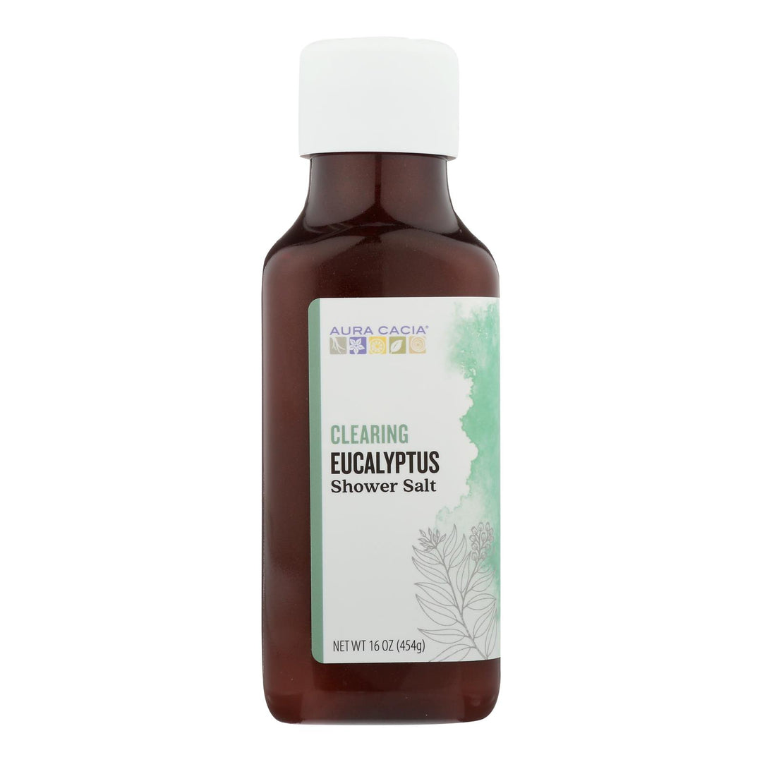 Aura Cacia - Shower Salt Clring Euclpt - 1 Each - 16 Oz - Maras Green